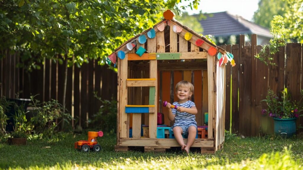 Idée brico : construire une cabane en palettes pour enfants – Choisir entre pilotis et installation au sol